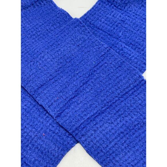 handmade fleece scarf blue soft winter 60x5.5"" READ new - Picture 5 of 5